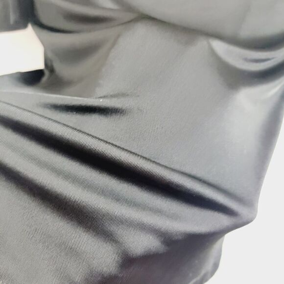 Just Cavalli Black Square Neck Bodycon Dress Animal Print Neckline Size S NWT - Picture 14 of 14